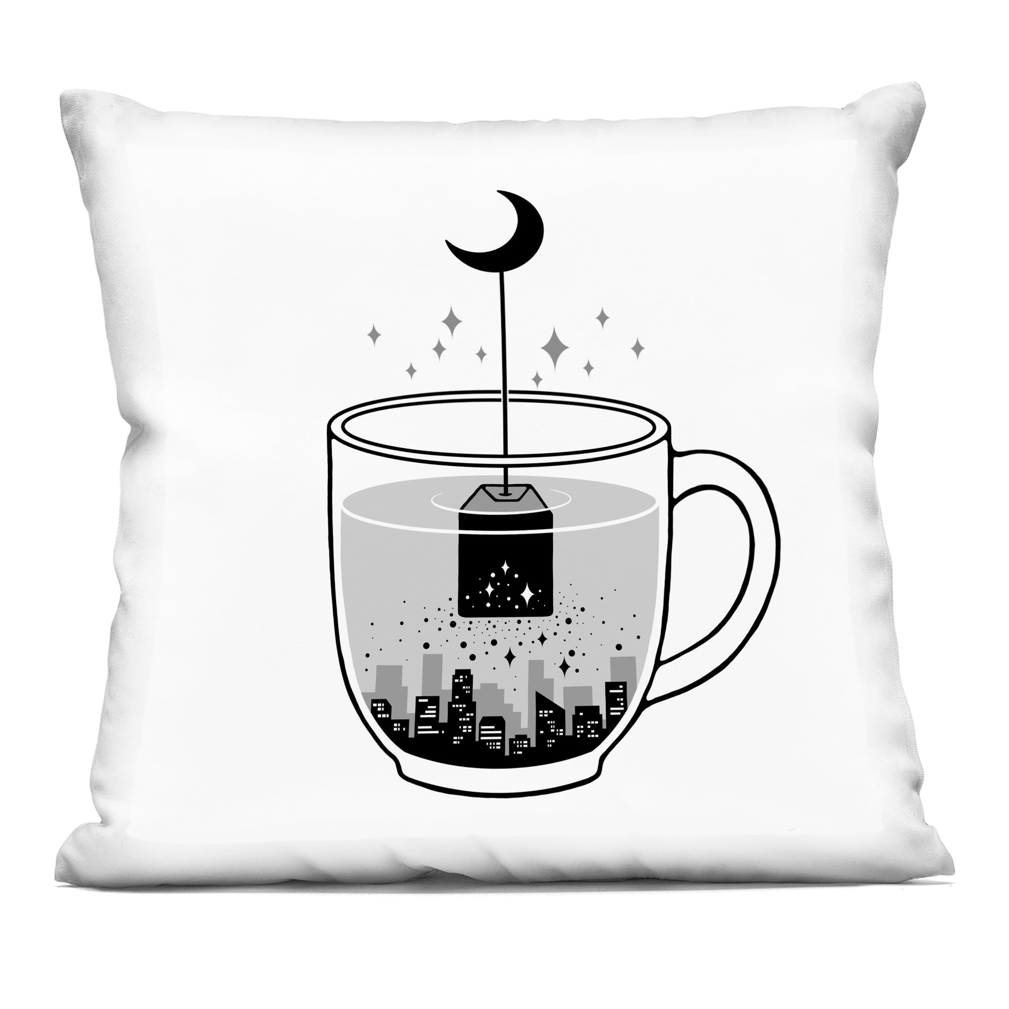 Stupell Industries Please Brew Me Goodnight Decorative Printed Throw Pillow, design by Episodic Drawings