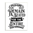 thumbnail image 1 of Stupell Industries Please Remain Seated Humorous Vintage Bathroom Saying Graphic Art Unframed Art Print Wall Art, Design by Lettered and Lined, 1 of 5