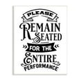 thumbnail image 1 of Stupell Industries Please Remain Seated Humorous Vintage Bathroom Saying Graphic Art Unframed Art Print Wall Art, Design by Lettered and Lined, 1 of 5
