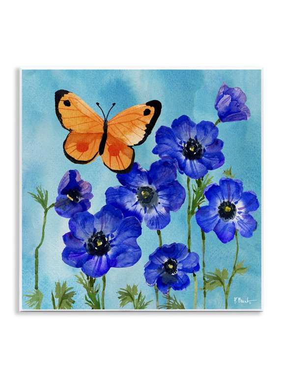 Industries Farmhouse Poetic Monarch Butterfly Wall Plaque Art, 12 x 12, by Paul Brent