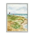 thumbnail image 1 of Stupell Industries Point Judith Cliffside Lighthouse Coastal Landscape Grey Framed, 16 x 20, Design by Melissa Hyatt LLC, 1 of 7