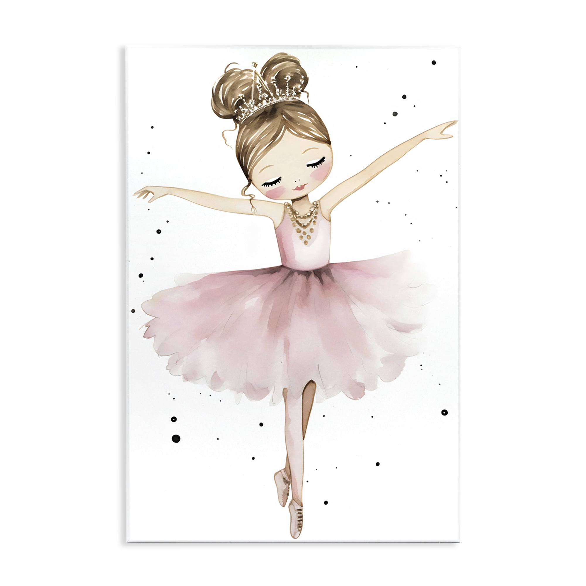 Stupell Industries Pointe Princess in Pink Tutu Wall Plaque Art, design by Creative Studio