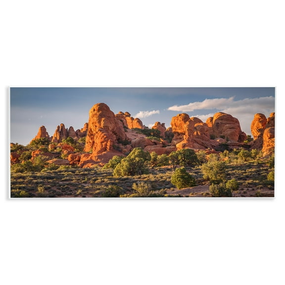 Stupell Industries Pointed Canyon Buttes Landscape & Nature Photography Unframed Art Print Wall Art, 17 x 7