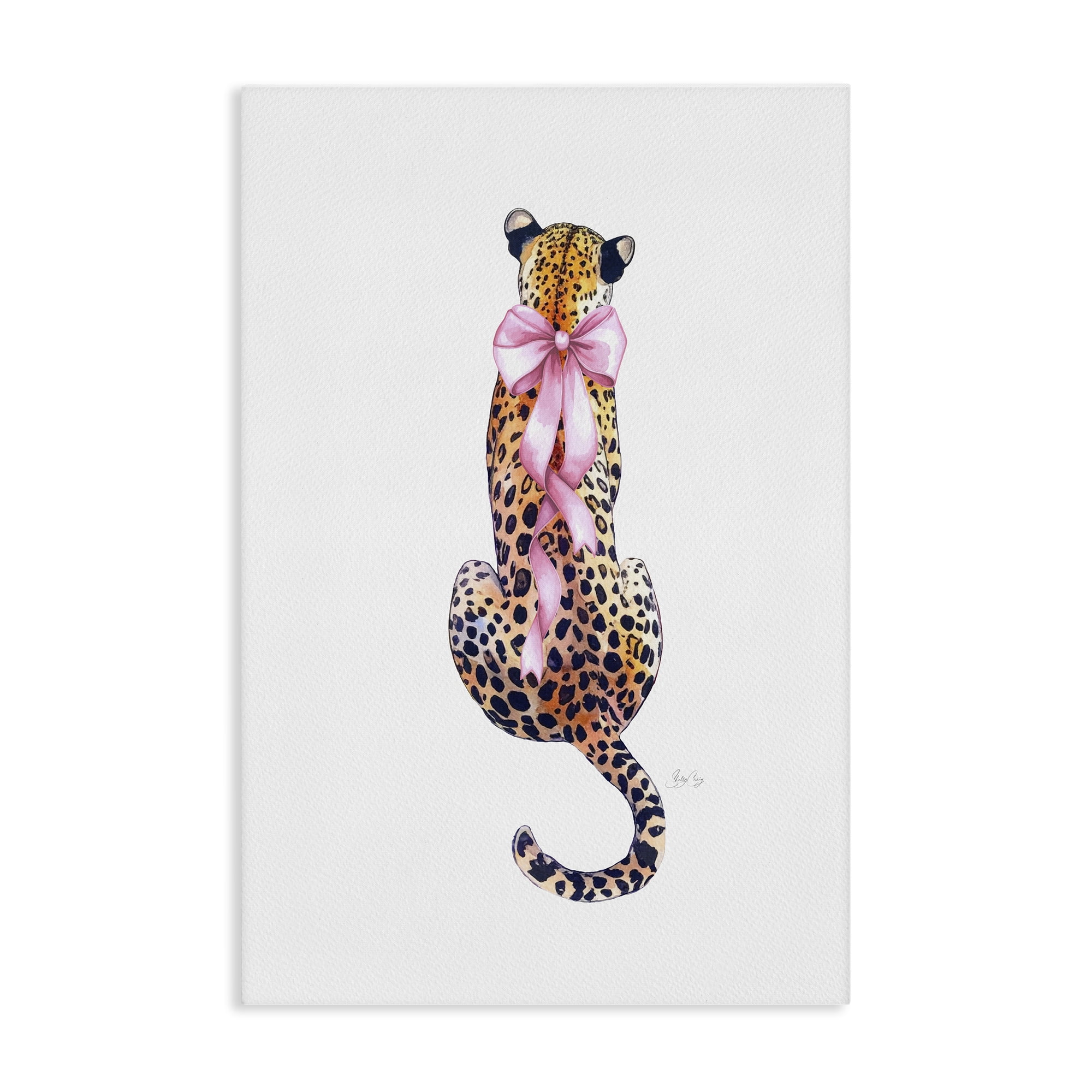 Stupell Industries Poised In Pink Cheetah Canvas Wall Art, design by Shelly Craig