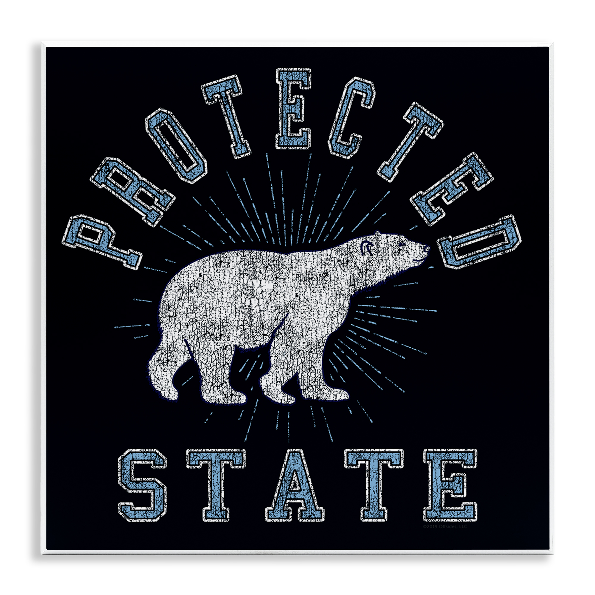Stupell Industries Polar Bear Protected State Animals Painting Unframed Art Print Wall Art, 12 x 12