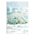 thumbnail image 1 of Stupell Industries Polar Bears Cuddling Snowy Scene Animals & Insects Painting Unframed Art Print Wall Art, 1 of 6