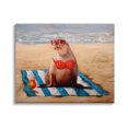 thumbnail image 1 of Stupell Industries Polka Dot Bikini Sea Lion Tropical Drink Beach Scene, 30 x 24, Design by Lucia Heffernan, 1 of 6