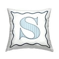thumbnail image 1 of Stupell Industries Polka Dot Blue Letter S Square Decorative Printed Throw Pillow, 18 x 18, 1 of 4