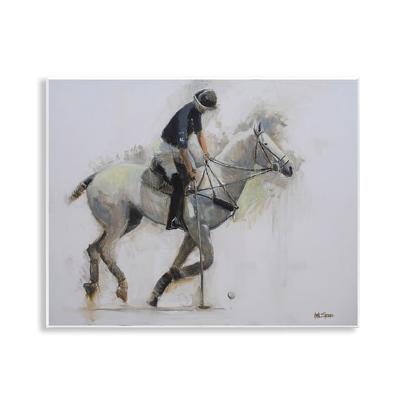 Stupell Industries Polo Rider in Motion Wall Plaque Art, design by Jadei Graphics