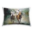 thumbnail image 1 of Stupell Industries Polo Sport Horses Decorative Printed Throw Pillow, 14 x 20, 1 of 5