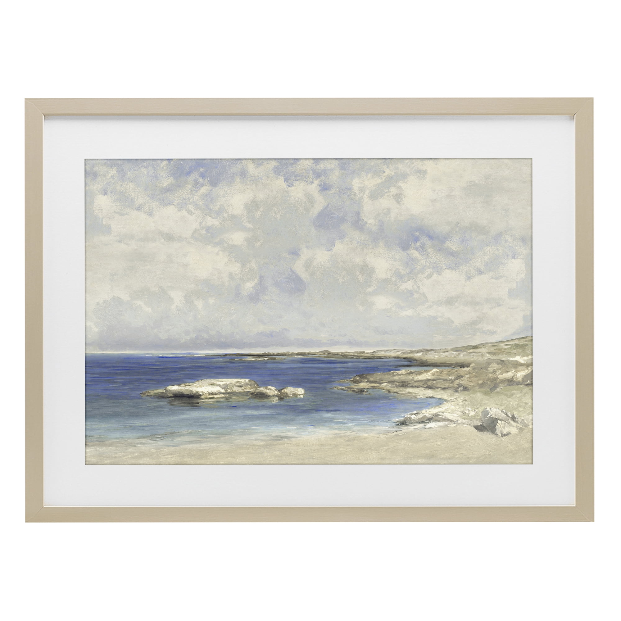 Stupell Industries Pond At Morning Birch Framed Print Under Glass, design by Christy McKee