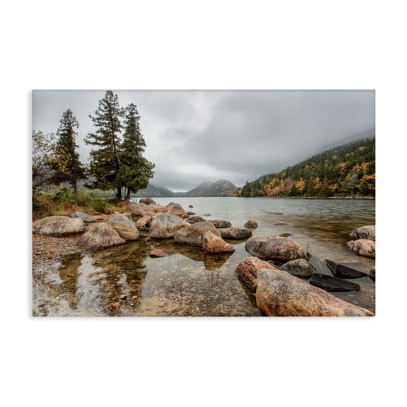 Stupell Industries Pond In The Mountains Canvas Wall Art, design by Jon Evan