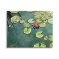 thumbnail image 1 of Stupell Industries Pond Lily Lotus Blossom Floating Peaceful Botanicals Painting Gallery Wrapped Canvas Print Wall Art, Design by David Stribbling, 1 of 7