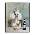 thumbnail image 1 of Stupell Industries Farmhouse Poodle At Lunch Black Framed Giclee Art, 24 x 30, by Annabelle Hall, 1 of 8