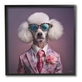 thumbnail image 1 of Stupell Industries Poodle in Sleek Suit Animals & Insects Painting Black Framed Art Print Wall Art, 12 x 12, 1 of 9