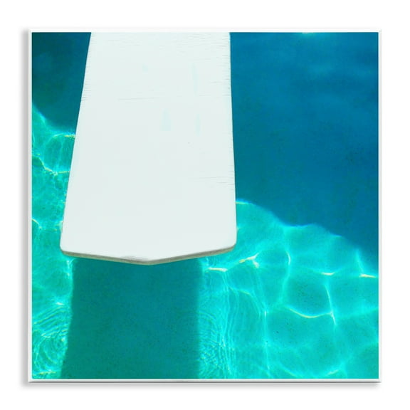 Stupell Industries Pool Diving Board Nautical & Beach Painting Unframed Art Print Wall Art, 12 x 12