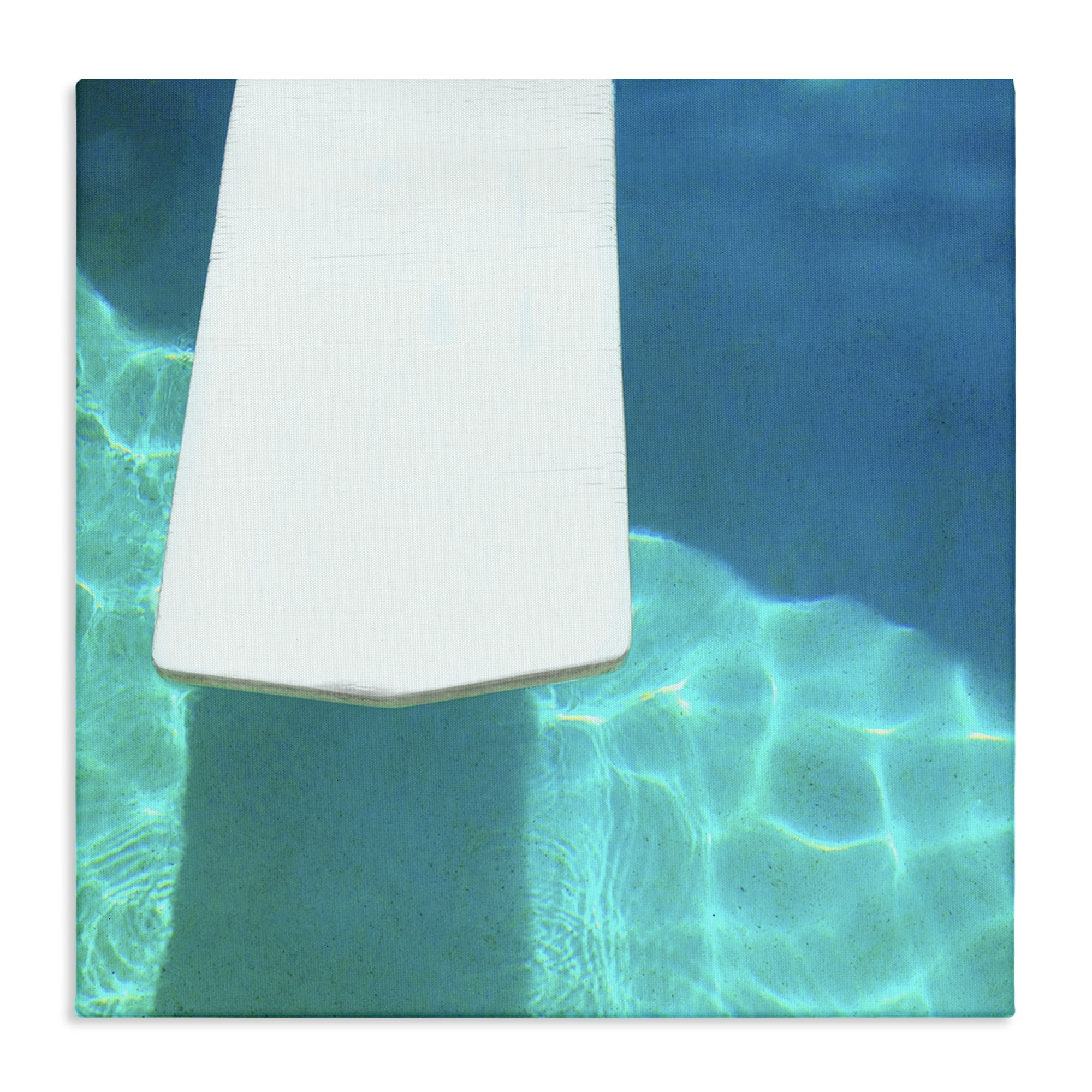 Stupell Industries Pool Diving Board Nautical & Beach Painting Wrapped Canvas Art Print Wall Art, 24 x 24