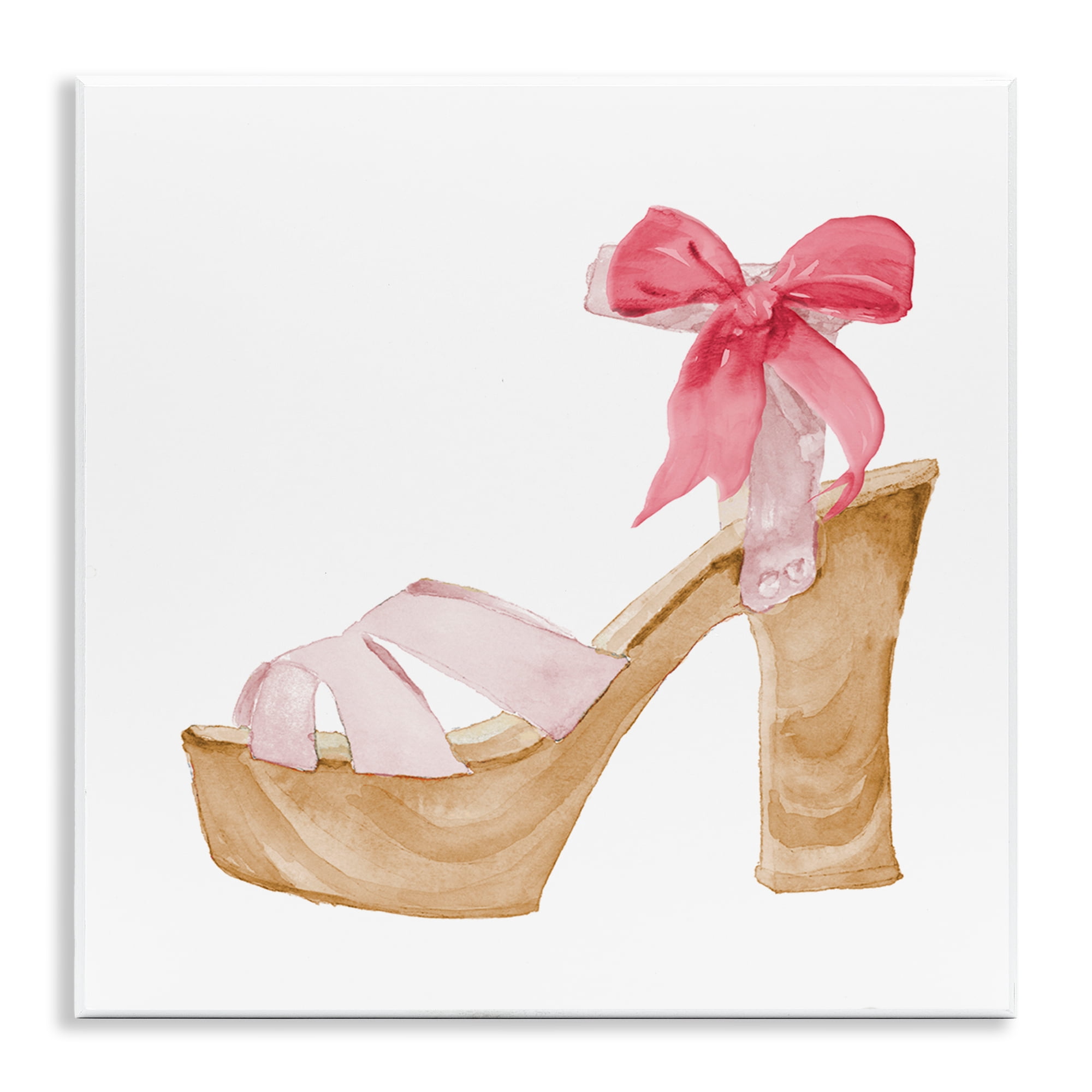 Stupell Industries Pool Party Summer Stiletto Fashion Painting Unframed Art Print Wall Art, 12 x 12