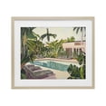 thumbnail image 1 of Stupell Industries Tropical Poolside Resort Lounge Chairs Birch Framed Print Under Glass, 16 x 13, by Sisi and Seb, 1 of 8