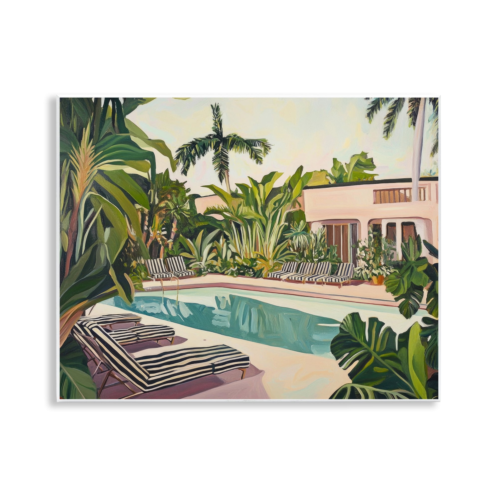 Stupell Industries Poolside Resort Lounge Chairs Wall Plaque Art, design by Sisi and Seb