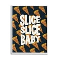thumbnail image 1 of Stupell Industries Pop Pizza Slice Baby Food & Beverage Painting White Framed Art Print Wall Art, 16 x 20, 1 of 9