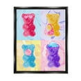 thumbnail image 1 of Stupell Industries Pop Style Abstract Bears Abstract Painting Black Floater Framed Art Print Wall Art, 17 x 21, 1 of 10