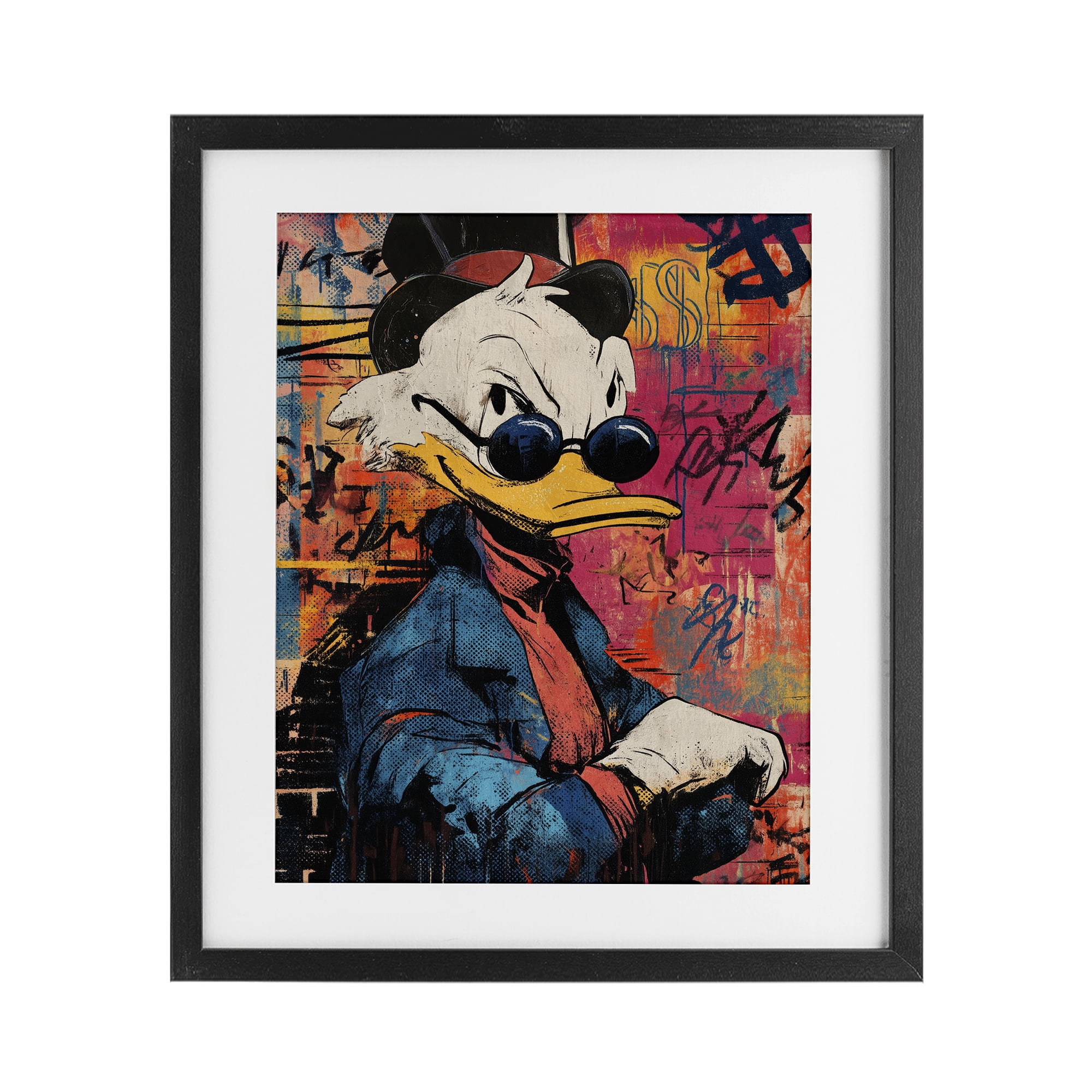 Stupell Industries Pop Style Cartoon Riches Black Framed Print Under Glass, design by Svetlana Aleynikova