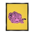 thumbnail image 1 of Stupell Industries Pop Style Leopard Animals & Insects Painting Black Floater Framed Canvas Art Print Wall Art, 25 x 31, 1 of 10