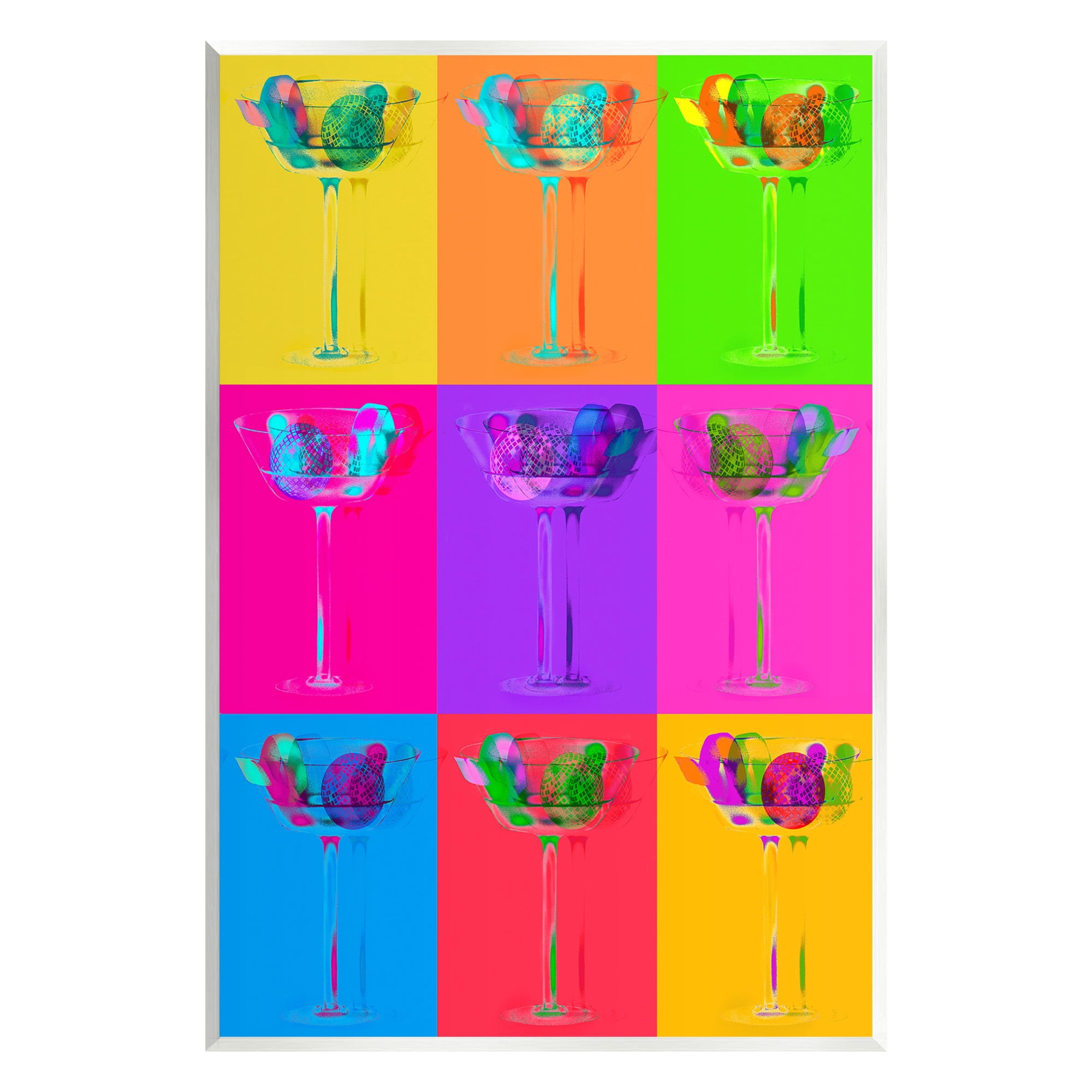 Stupell Industries Pop Style Martinis Food & Beverage Painting Unframed Art Print Wall Art, 10 x 15