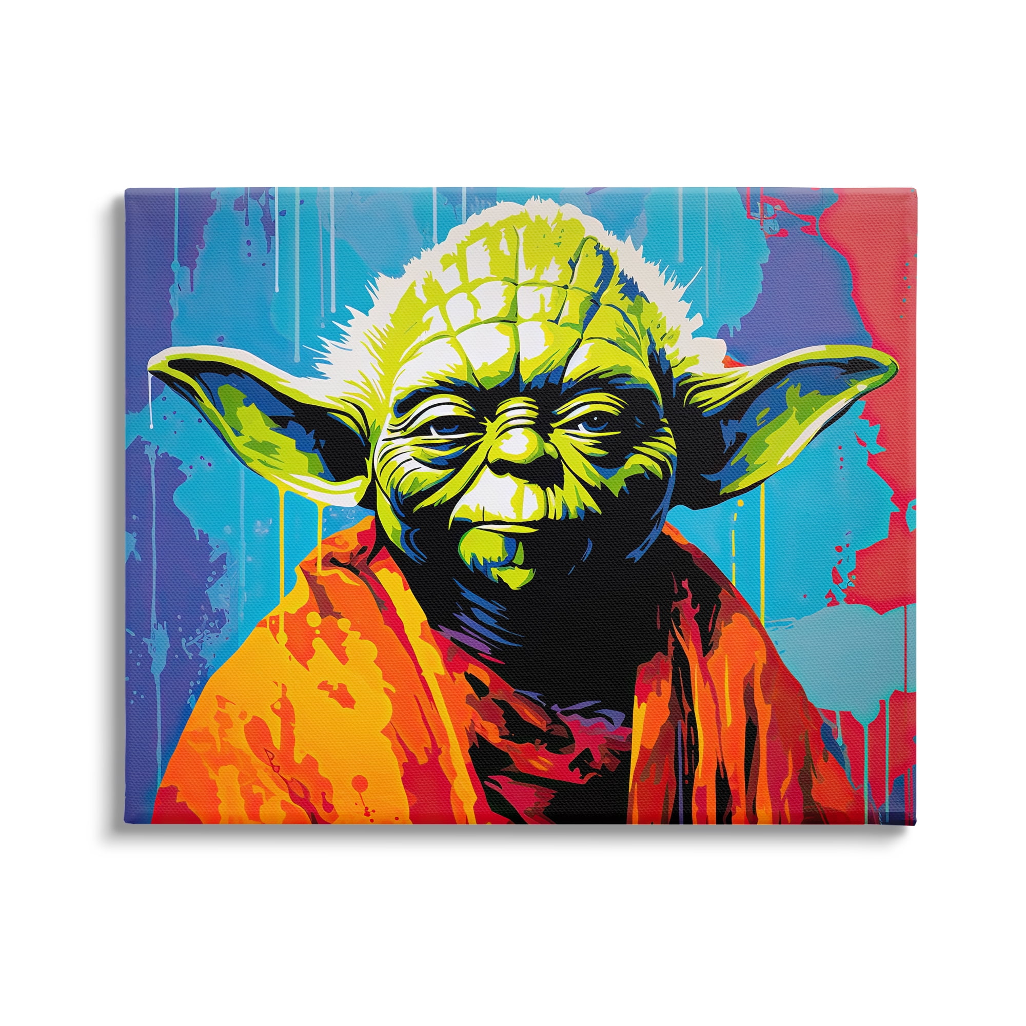 Stupell Industries Pop Style Sci-Fi Creature Fairy Tales & Fantasy Painting Gallery Wrapped Canvas Art Print Wall Art, 30 x 24