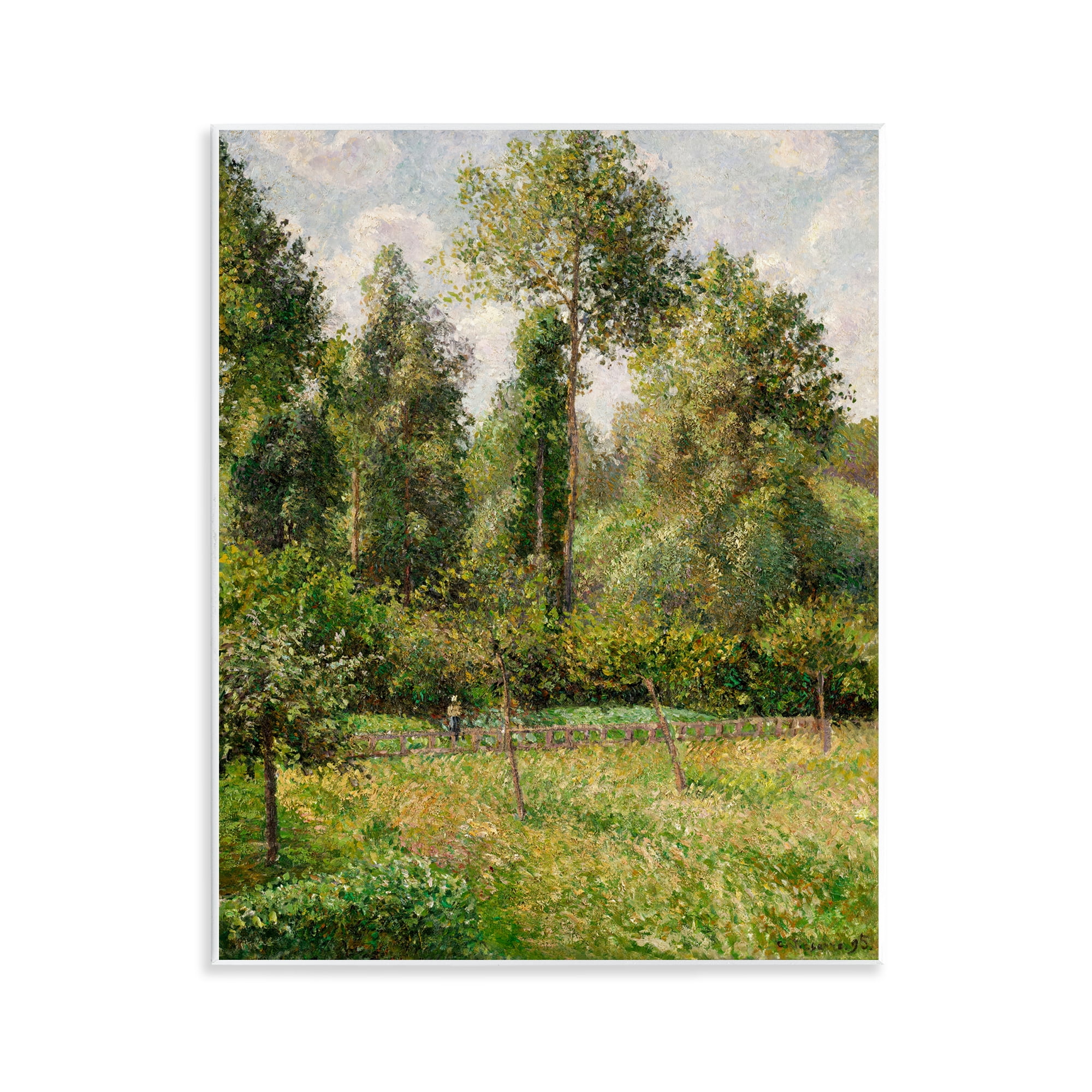 Stupell Industries Poplars Classic Landscape Wall Plaque Art, design by Camille Pissarro