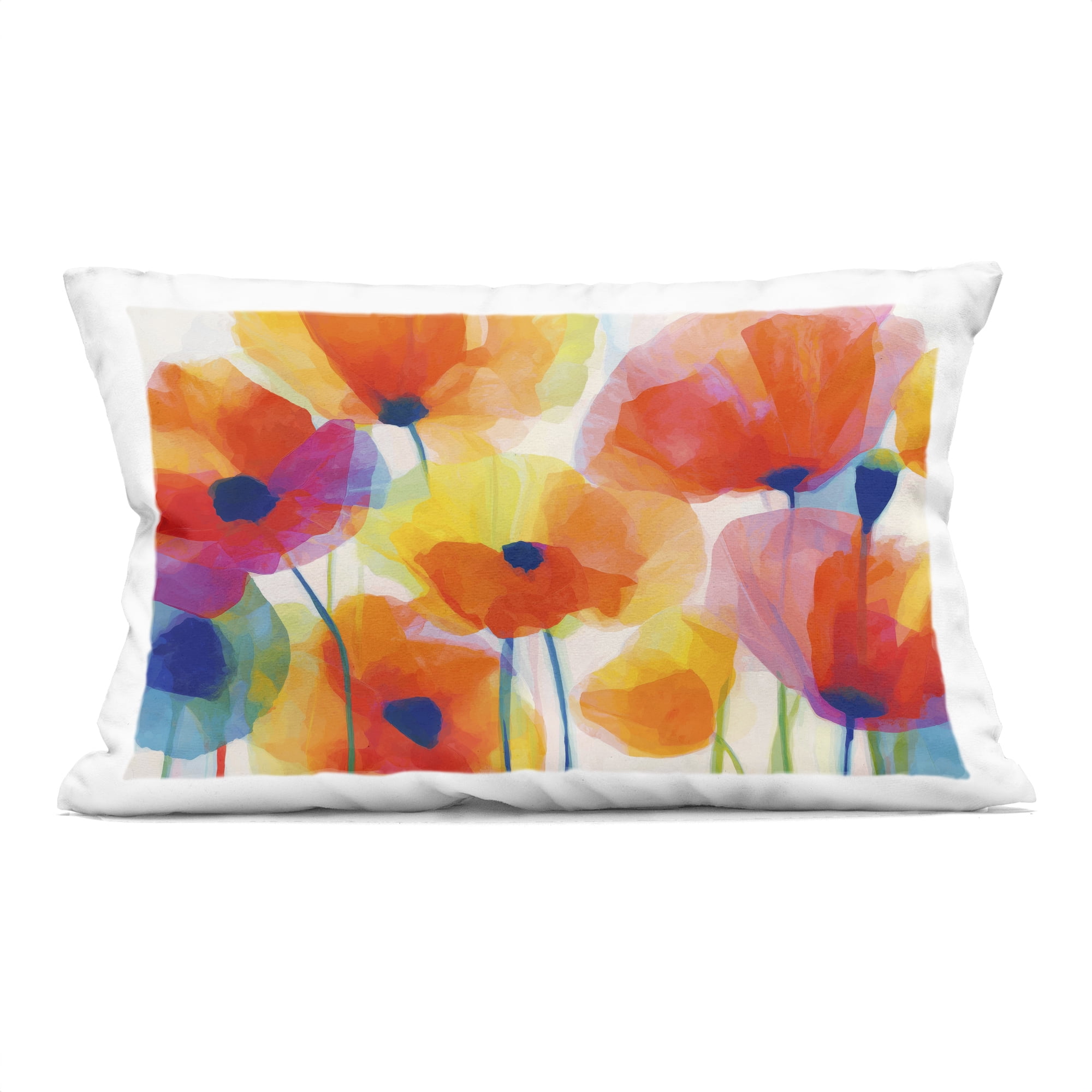 Stupell Industries Poppies At Golden Hour Decorative Printed Throw Pillow, design by Chromatic Storm Studio, 14 x 7 x 20