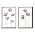 thumbnail image 1 of Stupell Industries Poppies Standing Tall Floral & Botanical Painting Brown Floater Framed Canvas Art Print Wall Art, 17 x 25, Set of 2, 1 of 10