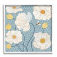 thumbnail image 1 of Stupell Industries Poppies with Trellis Pattern Botanical & Floral Painting White Framed Art Print Wall Art, 17 x 17, 1 of 9