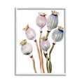thumbnail image 1 of Stupell Industries Poppy Pods Watercolor Botanicals Botanical & Floral Painting White Framed Art Print Wall Art, 1 of 5
