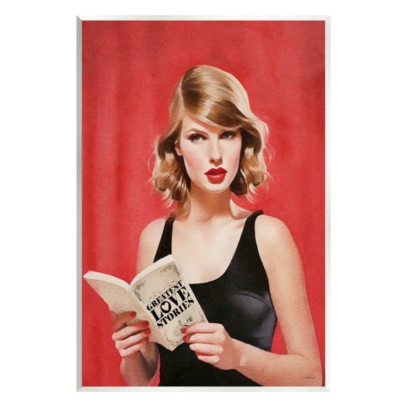 Stupell Industries Popstar Love Stories Literature & Flim Painting Unframed Art Print Wall Art, 13 x 19