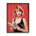 thumbnail image 1 of Stupell Industries Popstar Reading Book Red Literature & Flim Painting Black Framed Art Print Wall Art, 24 x 30, 1 of 9