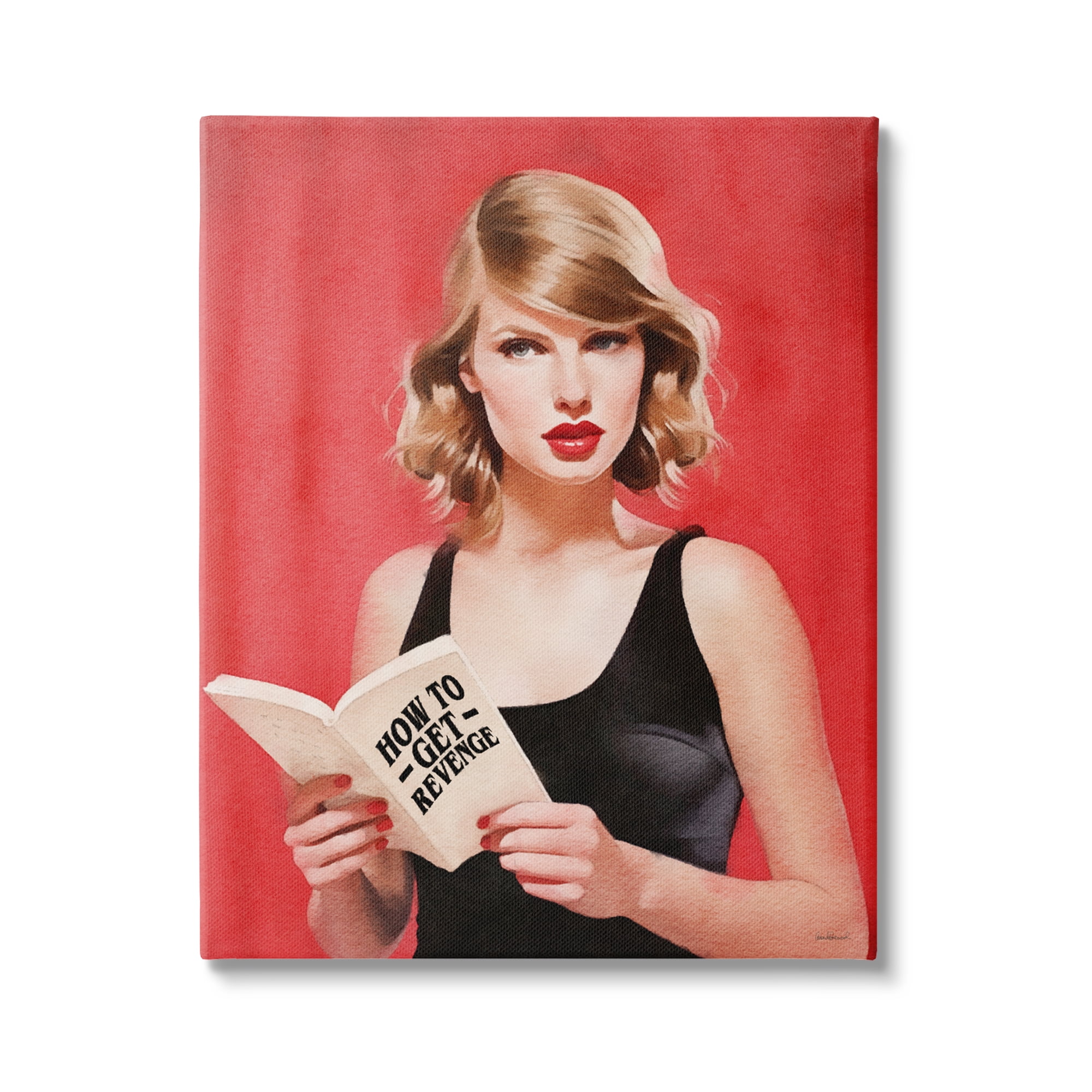 Stupell Industries Popstar Revenge Book Literature & Flim Painting Gallery Wrapped Canvas Art Print Wall Art, 24 x 30