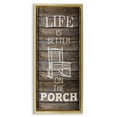 thumbnail image 1 of Stupell Industries Porch Life Country Rustic Inspirational Painting Gold Floater Framed Canvas Art Print Wall Art, 15 x 31, 1 of 9