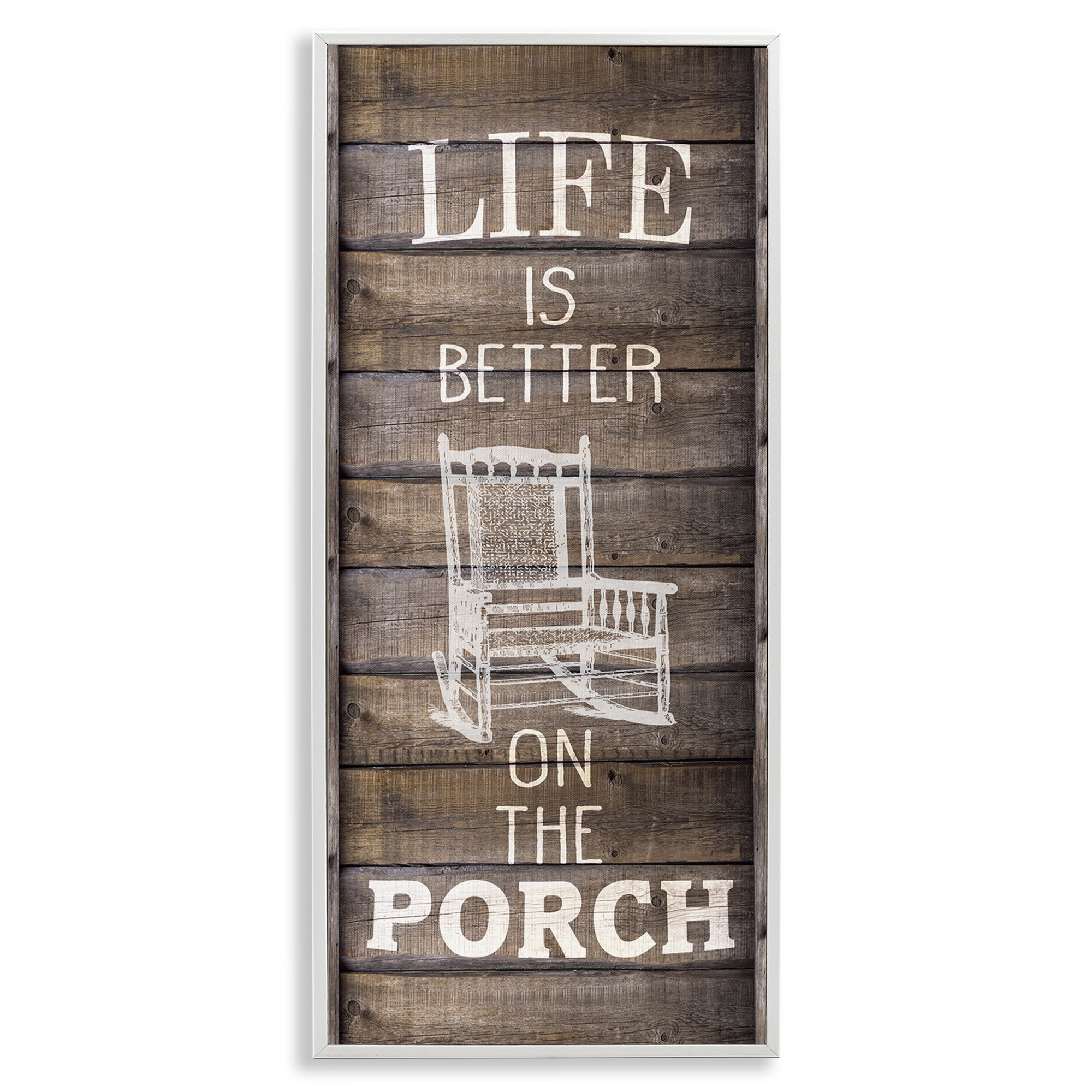 Stupell Industries Porch Life Country Rustic Inspirational Painting