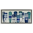 thumbnail image 1 of Stupell Industries Port Oars Nautical Blue Patterns Nature Painting Gray Floater Framed Canvas Art Print Wall Art, 25 x 11, 1 of 9