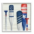 thumbnail image 1 of Stupell Industries Port Oars Rustic Americana Patterns Graphic Art White Framed Art Print Wall Art, Design by Paul Brent, 1 of 7