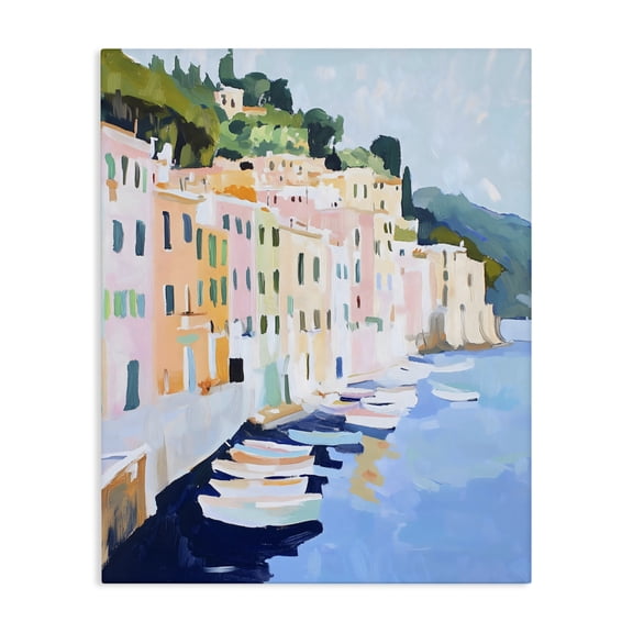 Stupell Industries Portofino Harbor View Canvas Wall Art, design by The Prints Vibe
