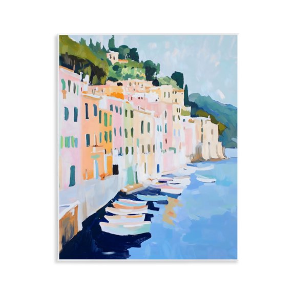 Stupell Industries Portofino Harbor View Wall Plaque Art, design by The Prints Vibe