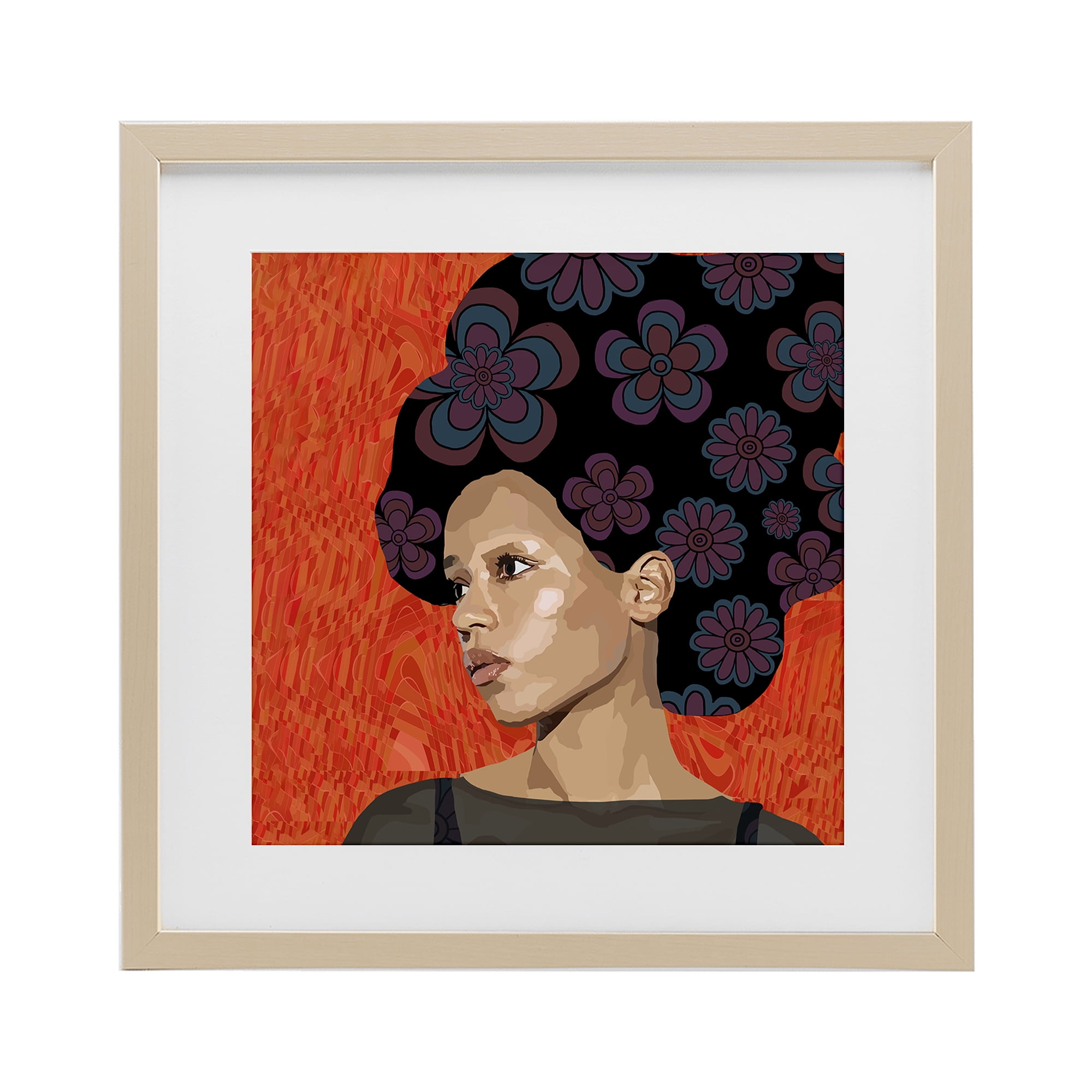 Stupell Industries Portrait Of A Dreamer Birch Framed Print Under Glass, design by Lynnda Rakos