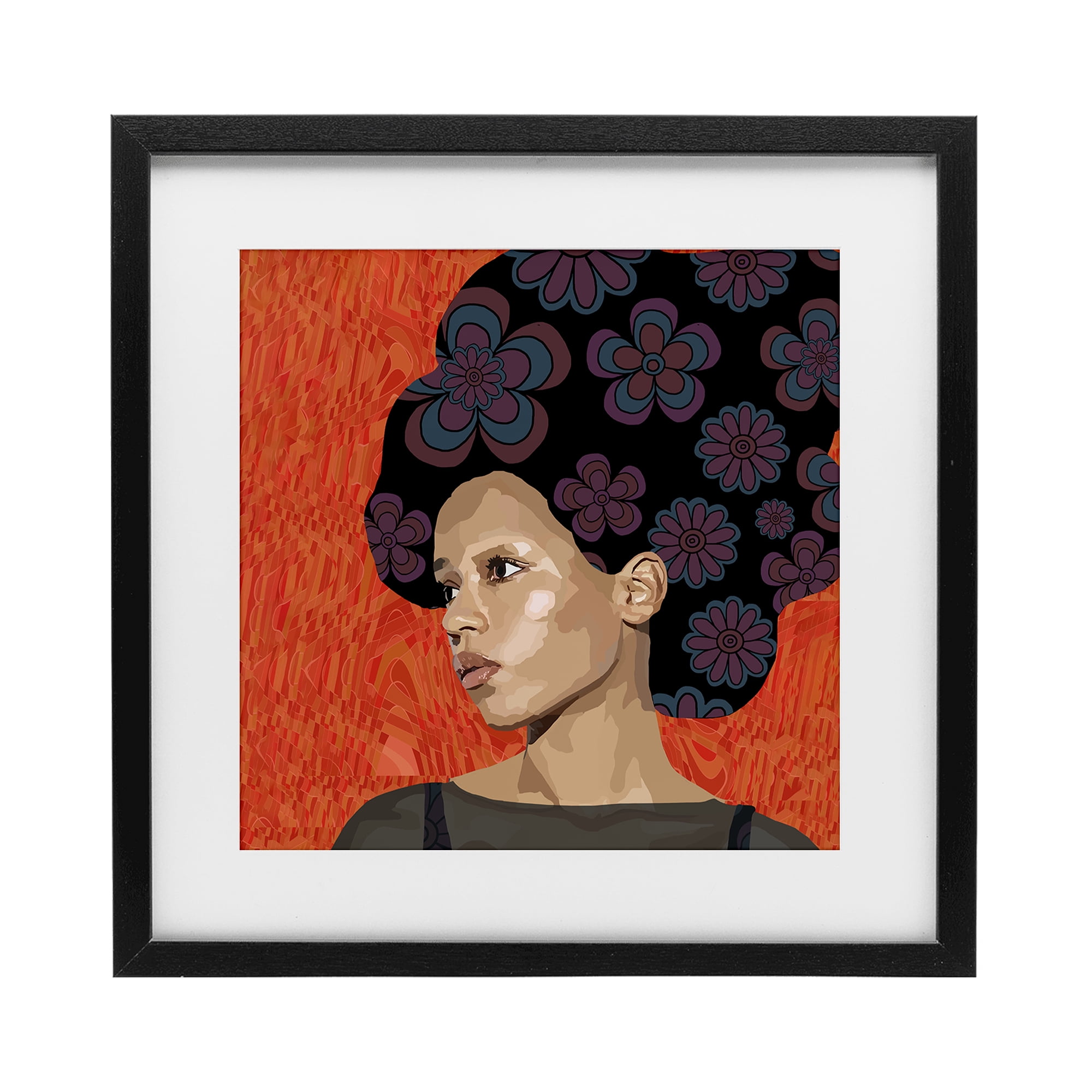 Stupell Industries Portrait Of A Dreamer Black Framed Print Under Glass, design by Lynnda Rakos