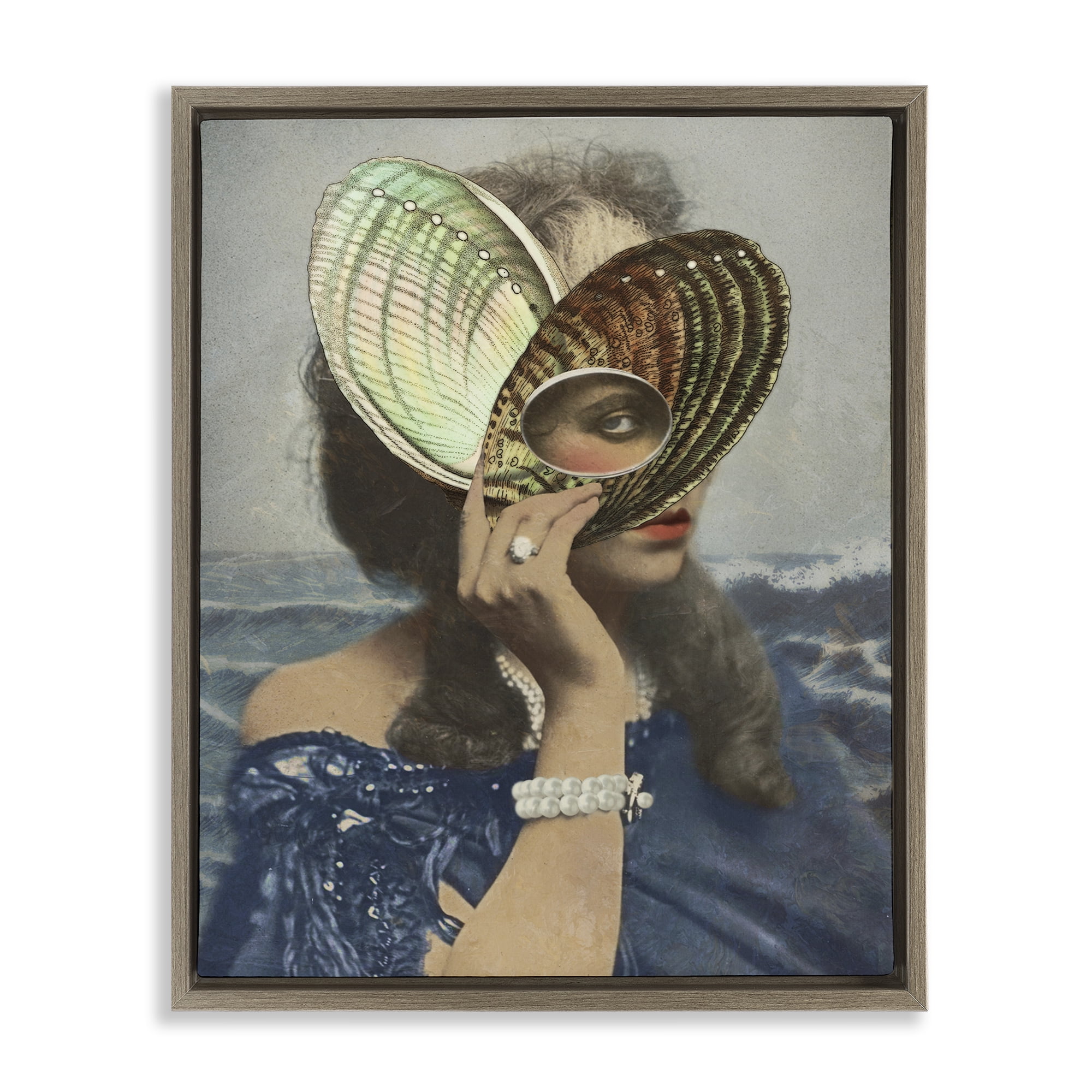Stupell Industries Portrait of Naturalist Brown Framed Floater Canvas Wall Art, design by Victoria Barnes
