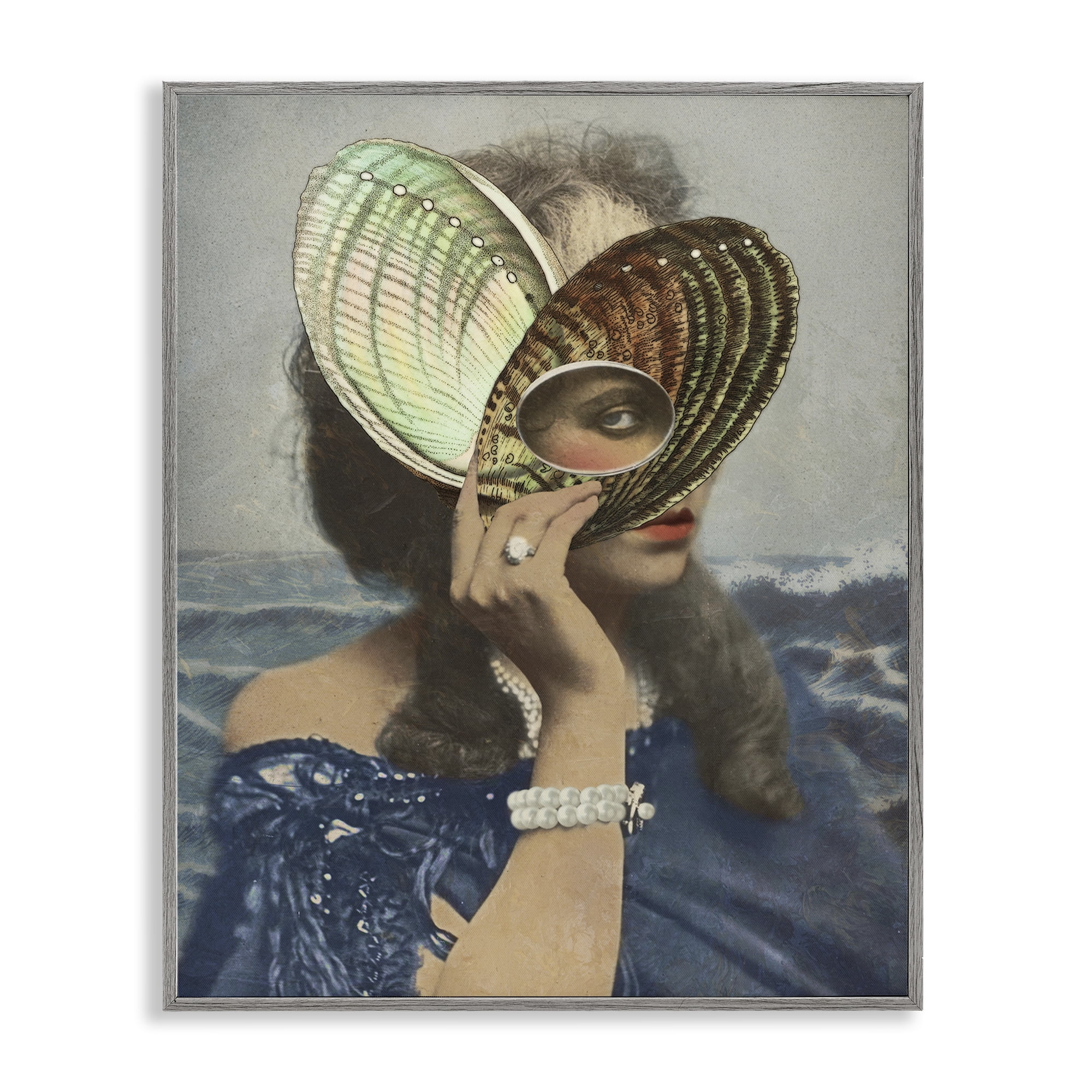 Stupell Industries Portrait of Naturalist Gray Framed Giclee Art, design by Victoria Barnes