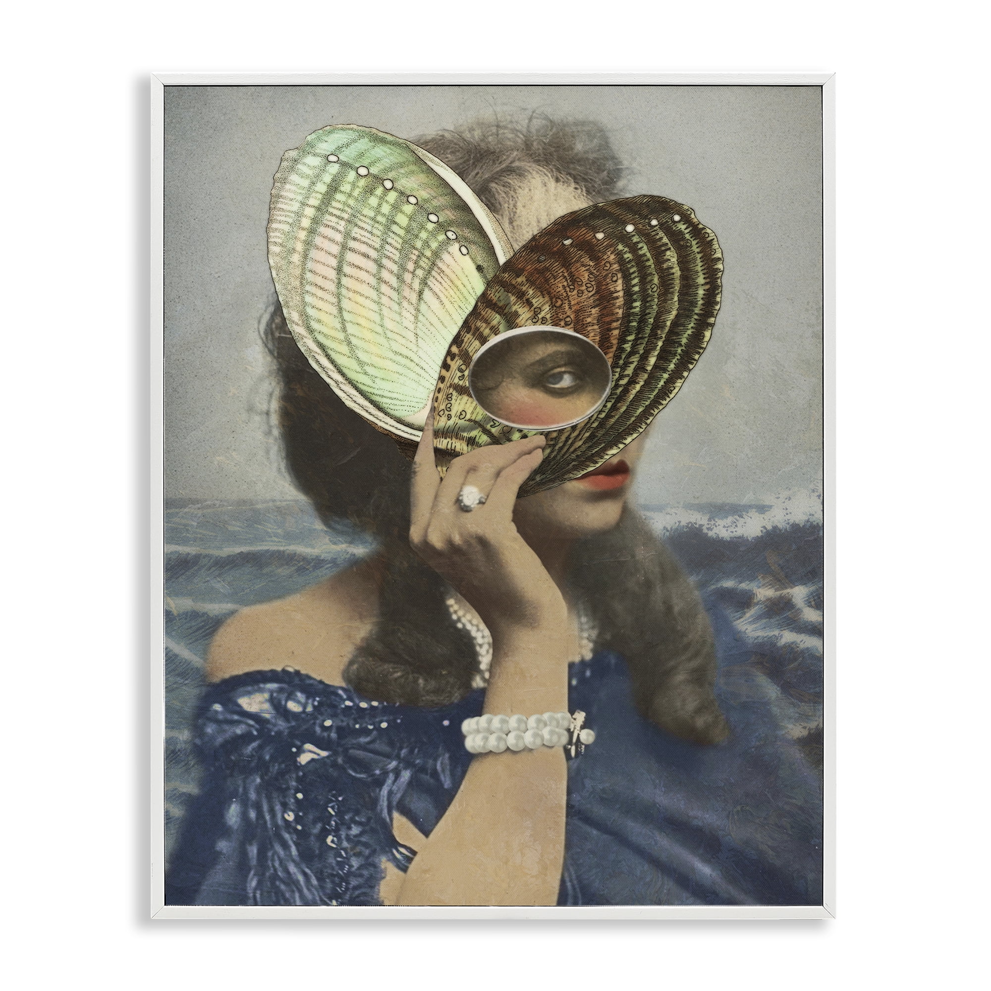 Stupell Industries Portrait of Naturalist White Framed Giclee Art, design by Victoria Barnes