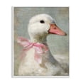 thumbnail image 1 of Stupell Industries Traditional Portrait of Pink Bow Goose White Framed Giclee Art, 24 x 30, by LSR Design Studio, 1 of 8